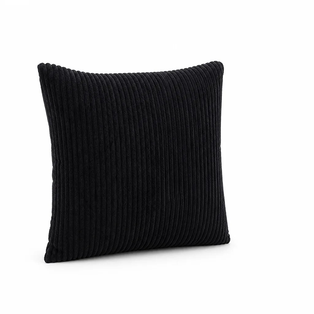 Decorative Cushion 30 cm Ribbed Texture Machine-Washable Cover