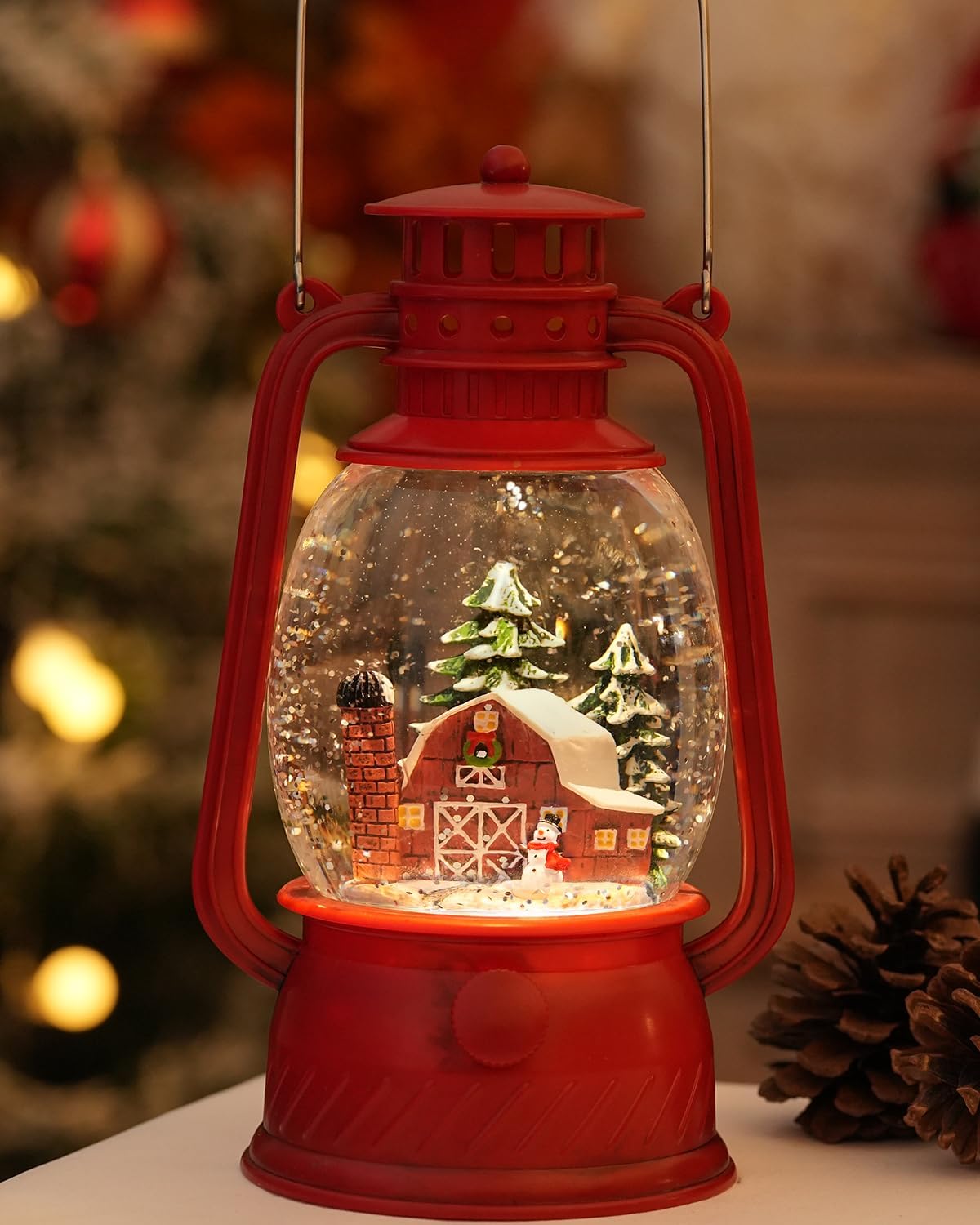 Decorative Lamp Hand-Painted Warm LED 6-Hour Timer
