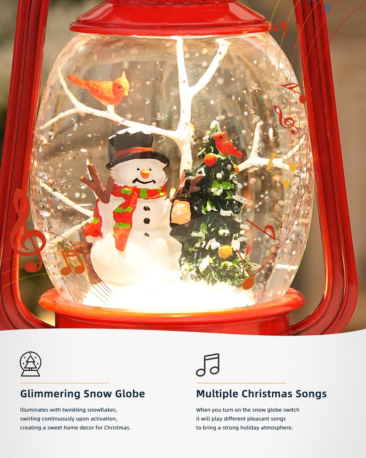 Decorative Lamp Hand-Painted Warm LED 6-Hour Timer