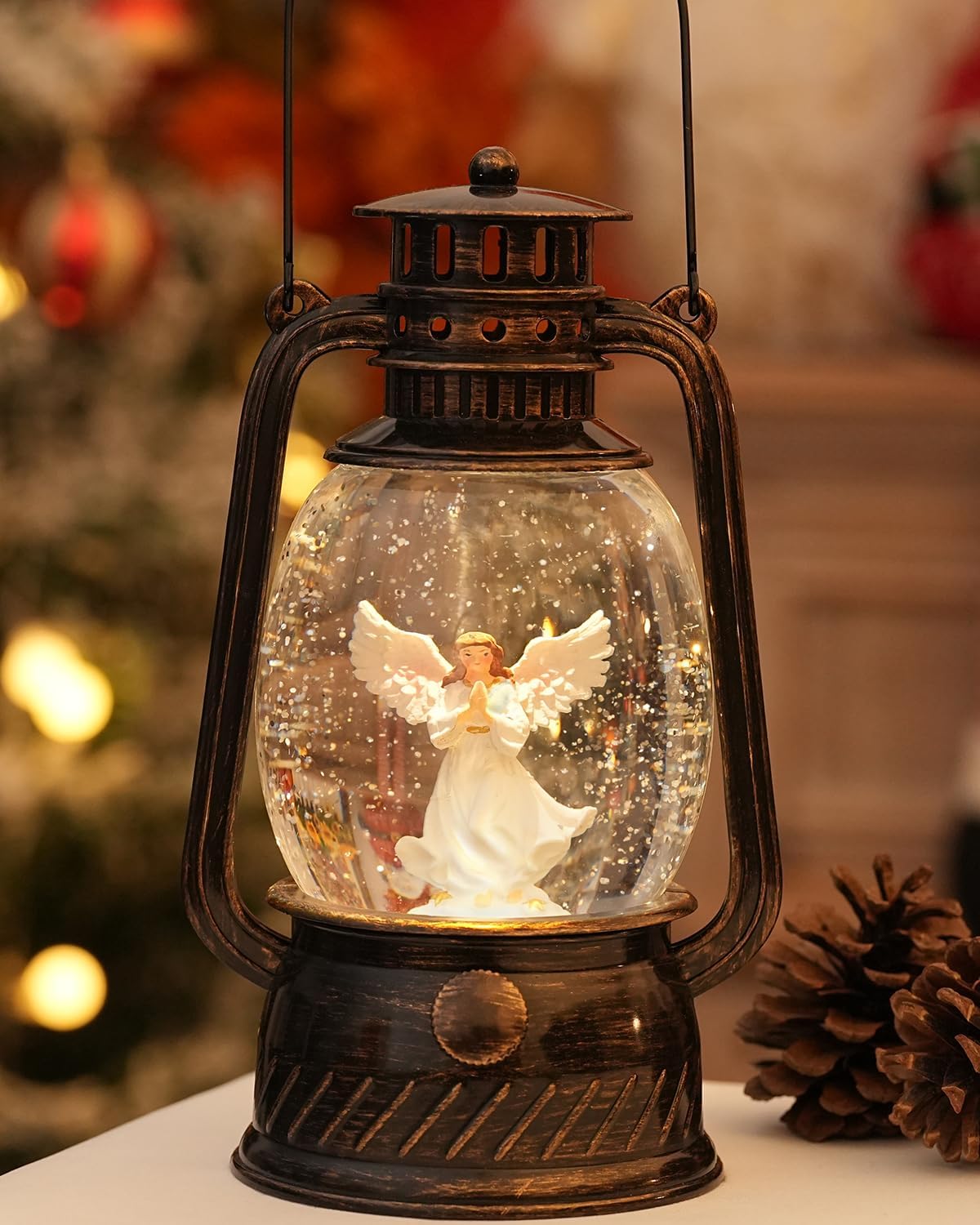Decorative Lamp Hand-Painted Warm LED 6-Hour Timer
