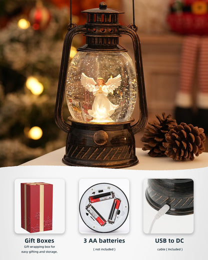 Decorative Lamp Hand-Painted Warm LED 6-Hour Timer
