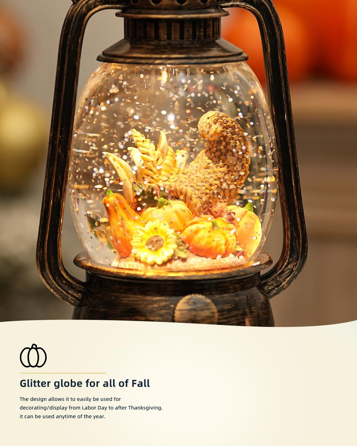 Decorative Lamp Hand-Painted Warm LED 6-Hour Timer