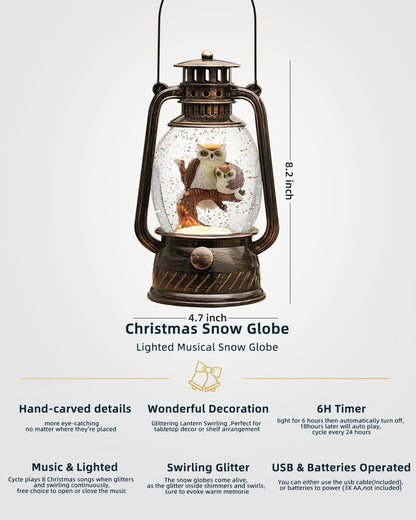 Decorative Lamp Hand-Painted Warm LED 6-Hour Timer