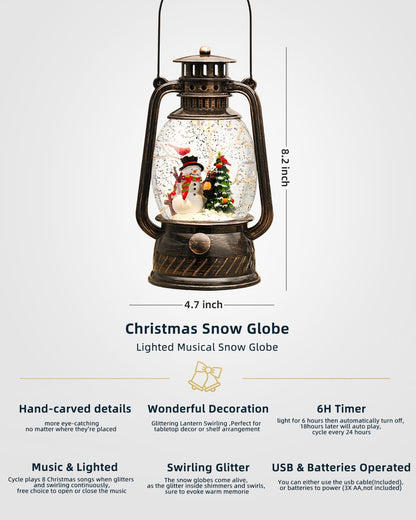 Decorative Lamp Hand-Painted Warm LED 6-Hour Timer