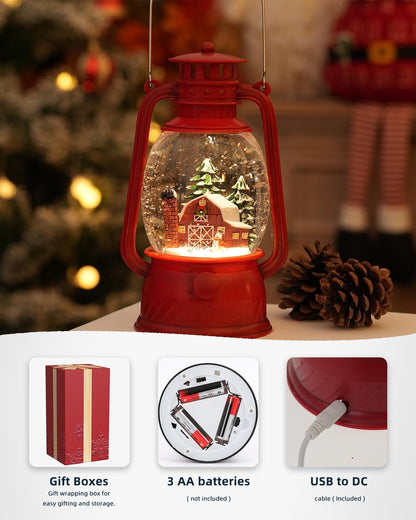 Decorative Lamp Hand-Painted Warm LED 6-Hour Timer