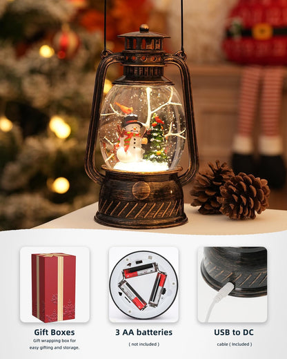 Decorative Lamp Hand-Painted Warm LED 6-Hour Timer