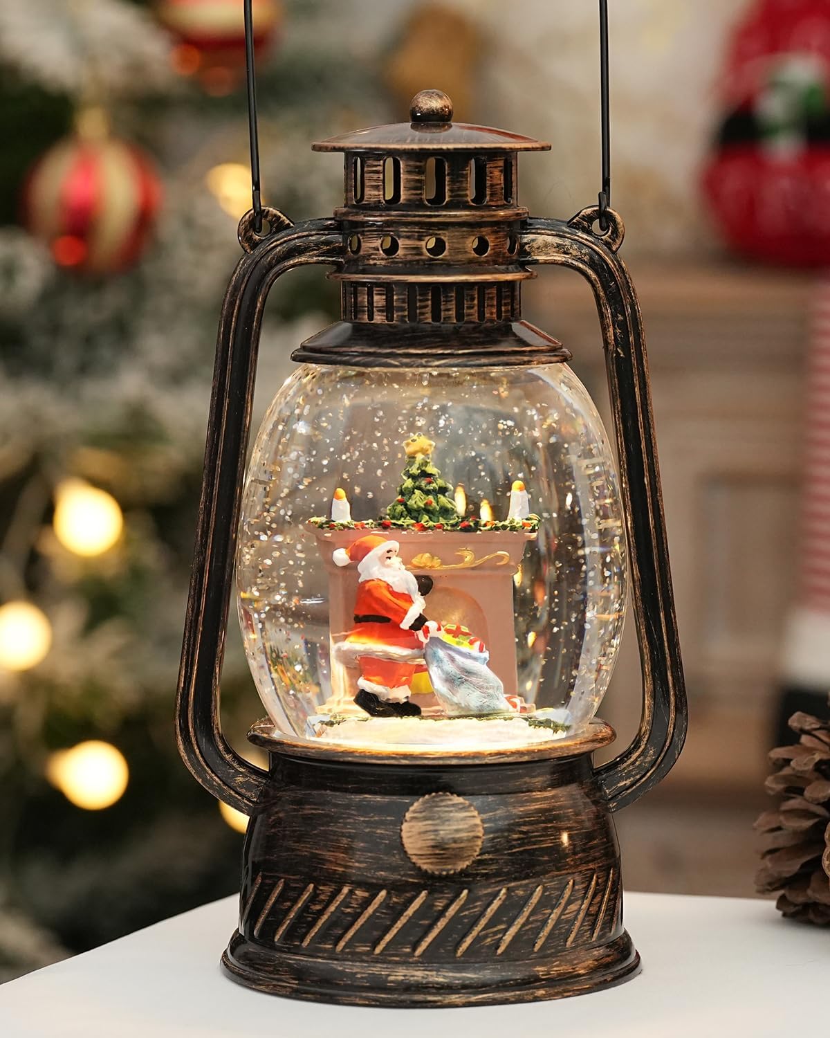 Decorative Lamp Hand-Painted Warm LED 6-Hour Timer
