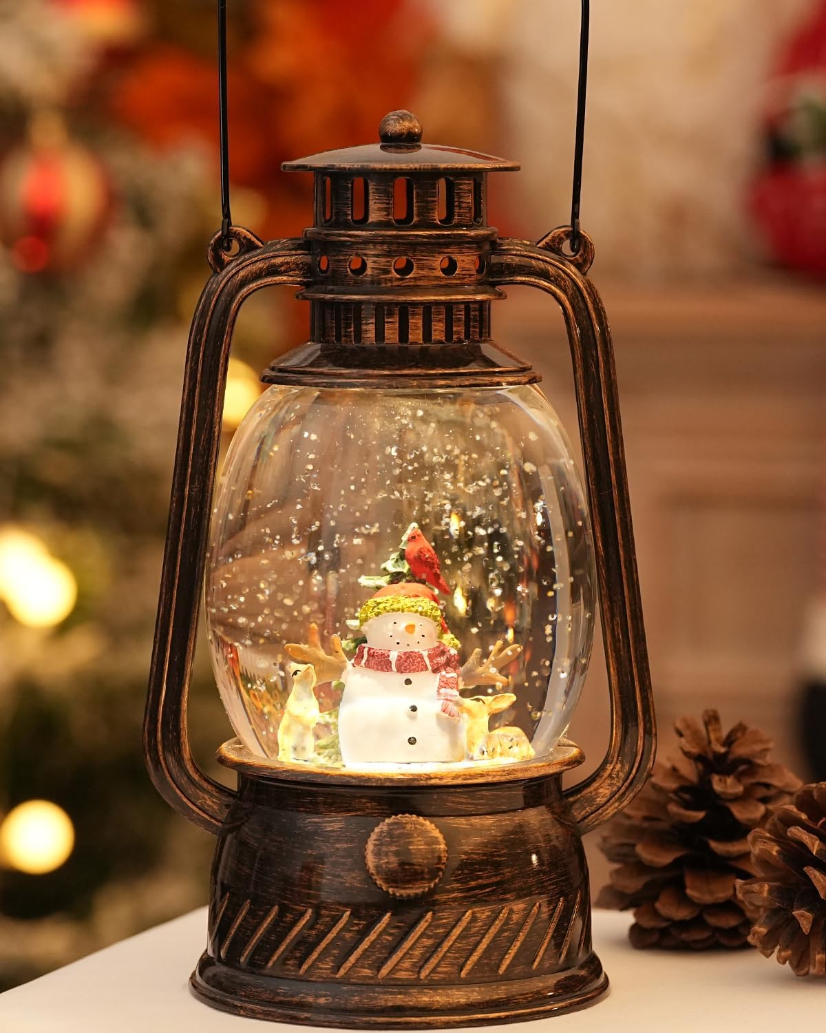 Decorative Lamp Hand-Painted Warm LED 6-Hour Timer