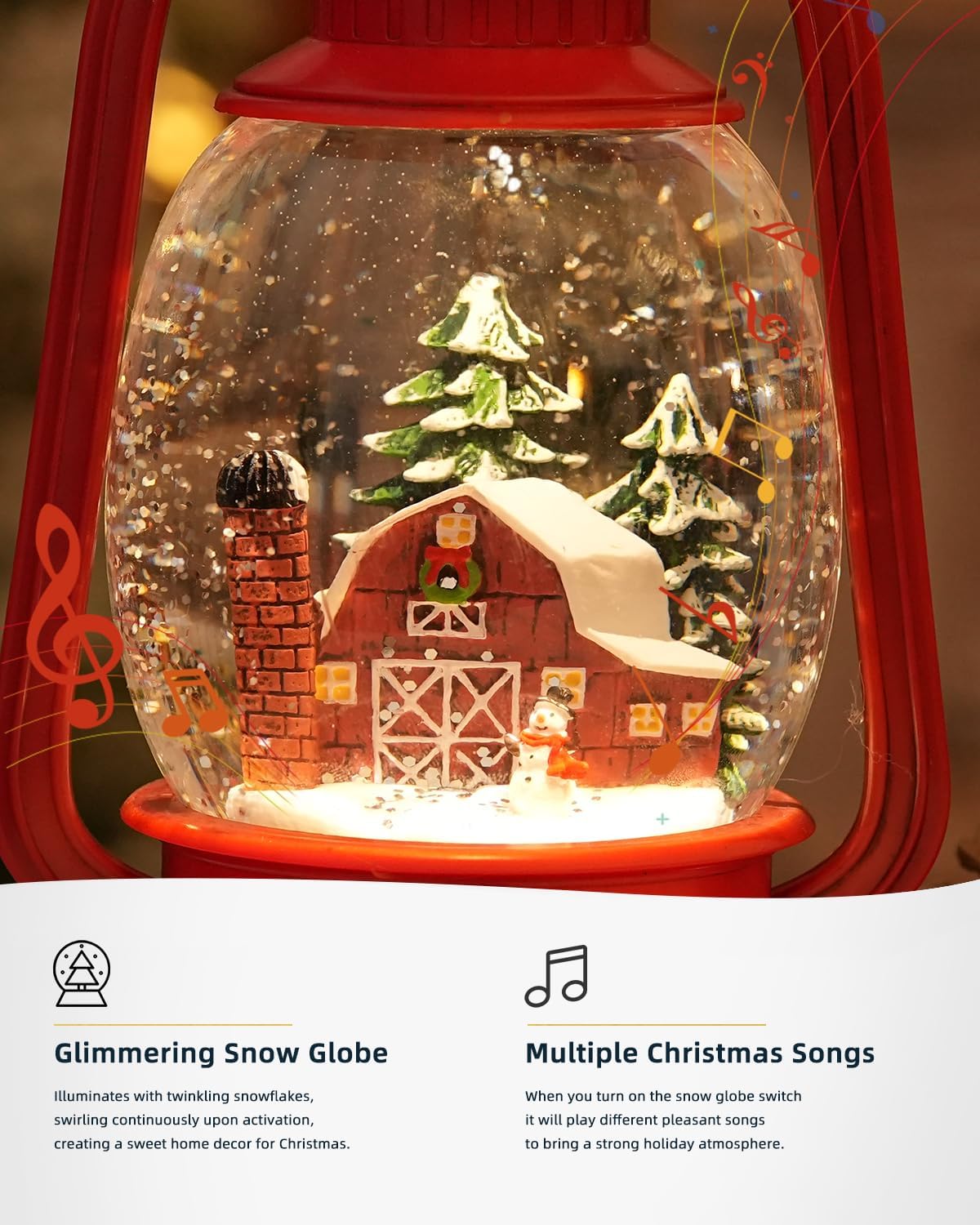 Decorative Lamp Hand-Painted Warm LED 6-Hour Timer