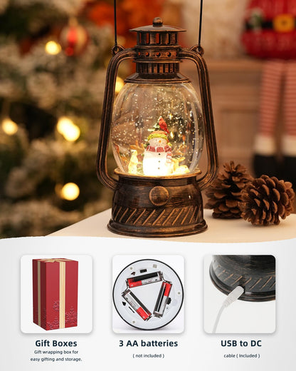 Decorative Lamp Hand-Painted Warm LED 6-Hour Timer