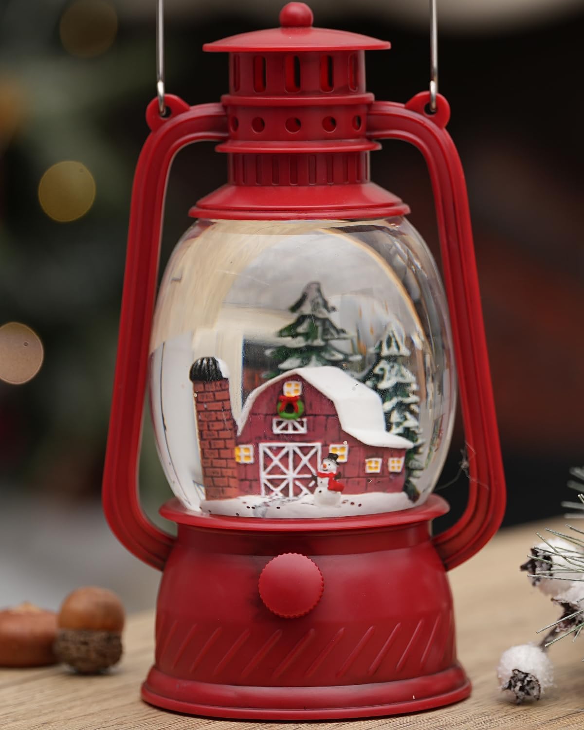Decorative Lamp Hand-Painted Warm LED 6-Hour Timer