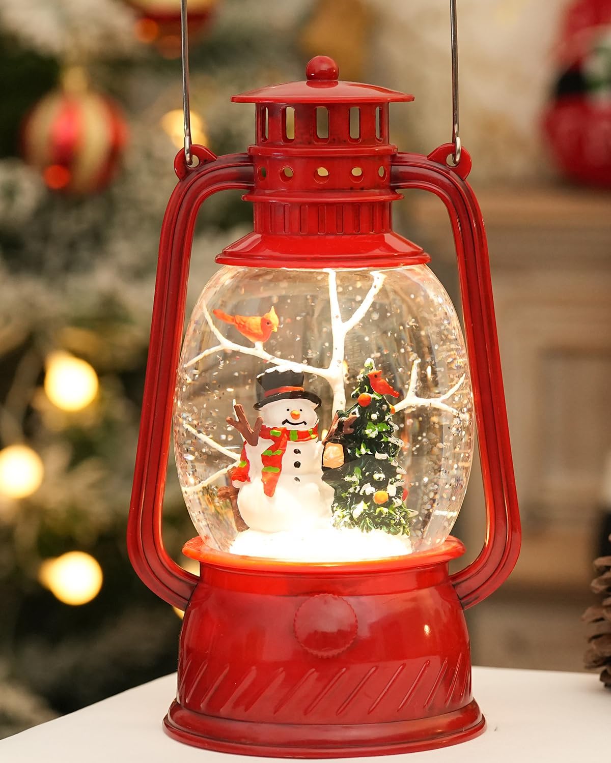 Decorative Lamp Hand-Painted Warm LED 6-Hour Timer