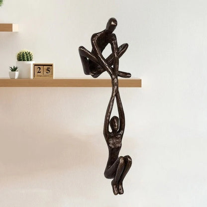 Decorative Sculpture Modern Abstract Polystone 8 Inch