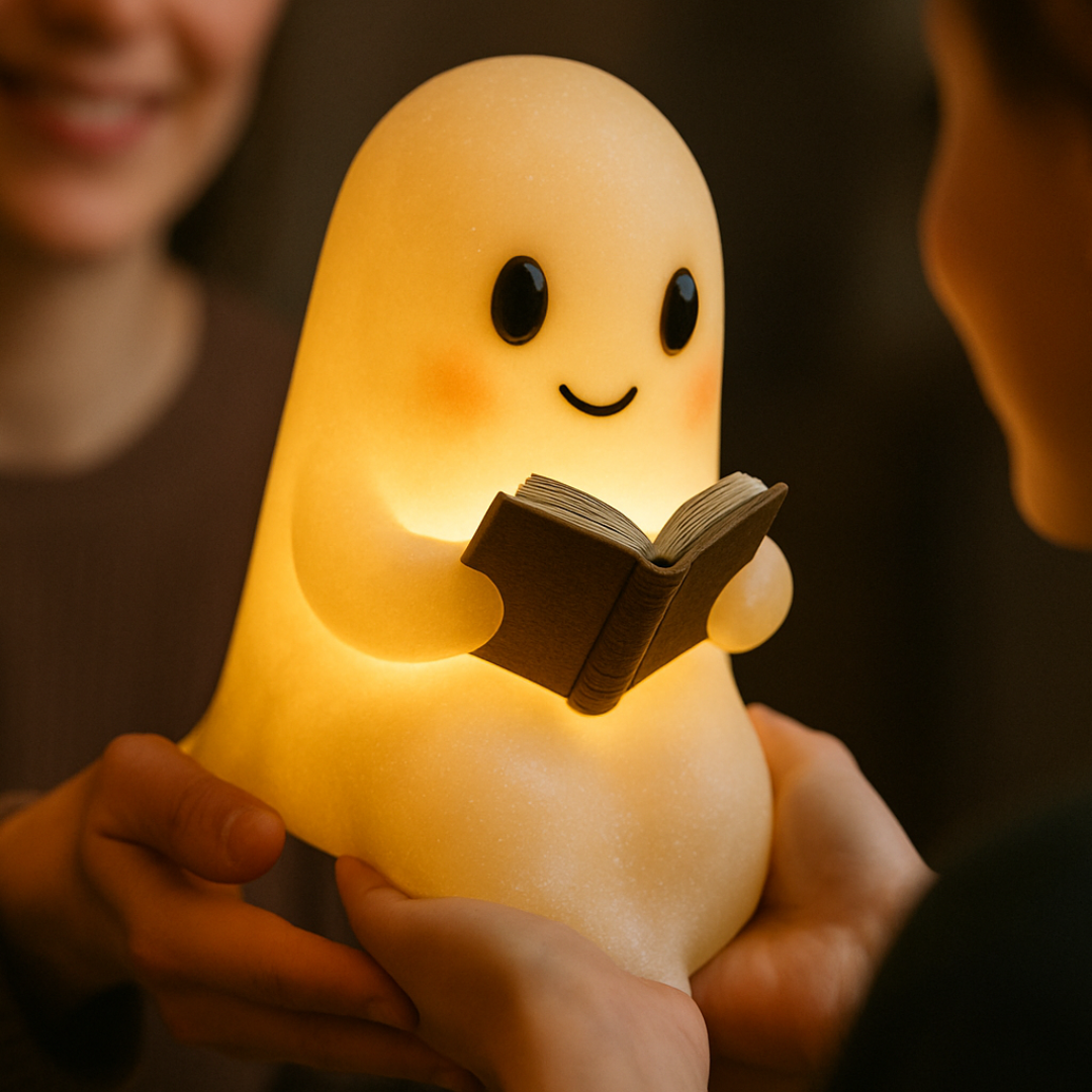 Decorative Table Lamp Ghost Shape Handmade Warm White LED