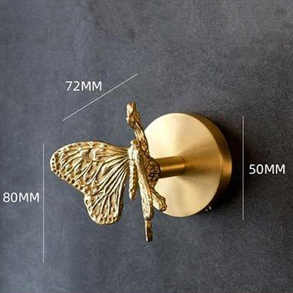 Decorative Wall Hook Handmade Solid Brass Animal Head