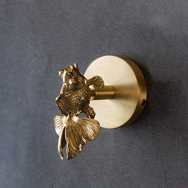 Decorative Wall Hook Handmade Solid Brass Animal Head