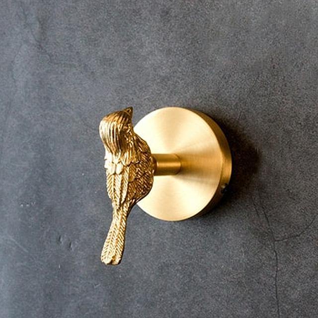 Decorative Wall Hook Handmade Solid Brass Animal Head