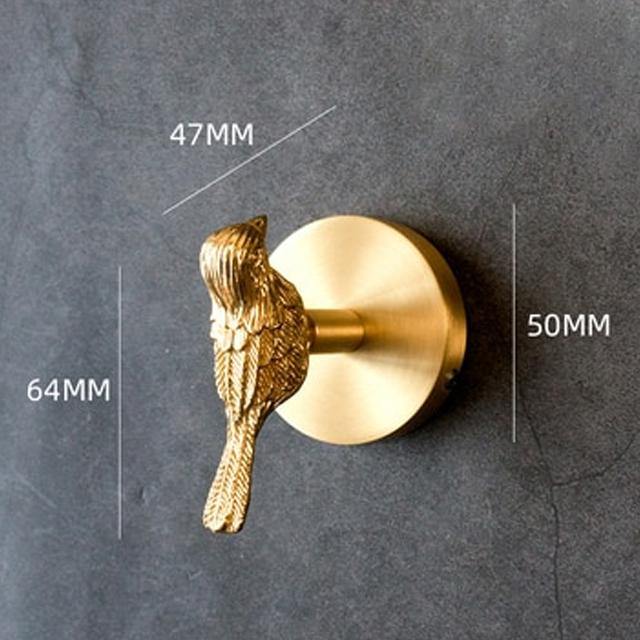 Decorative Wall Hook Handmade Solid Brass Animal Head