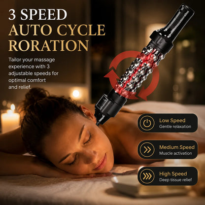 Deep Tissue Massage Roller 360° Rotating Heated 3 Speeds