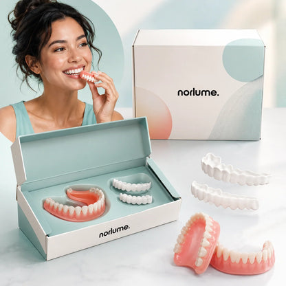 Denture Set Flexible Silicone Upper & Lower