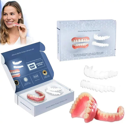 Denture Set Flexible Silicone Upper & Lower