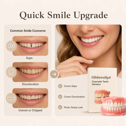 Denture Set Full Upper & Lower Flexible Suction Hold