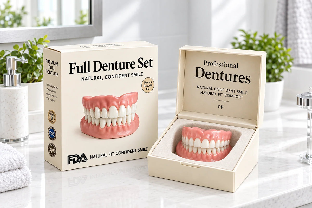 Denture Set Heat-Moldable Upper & Lower Reusable