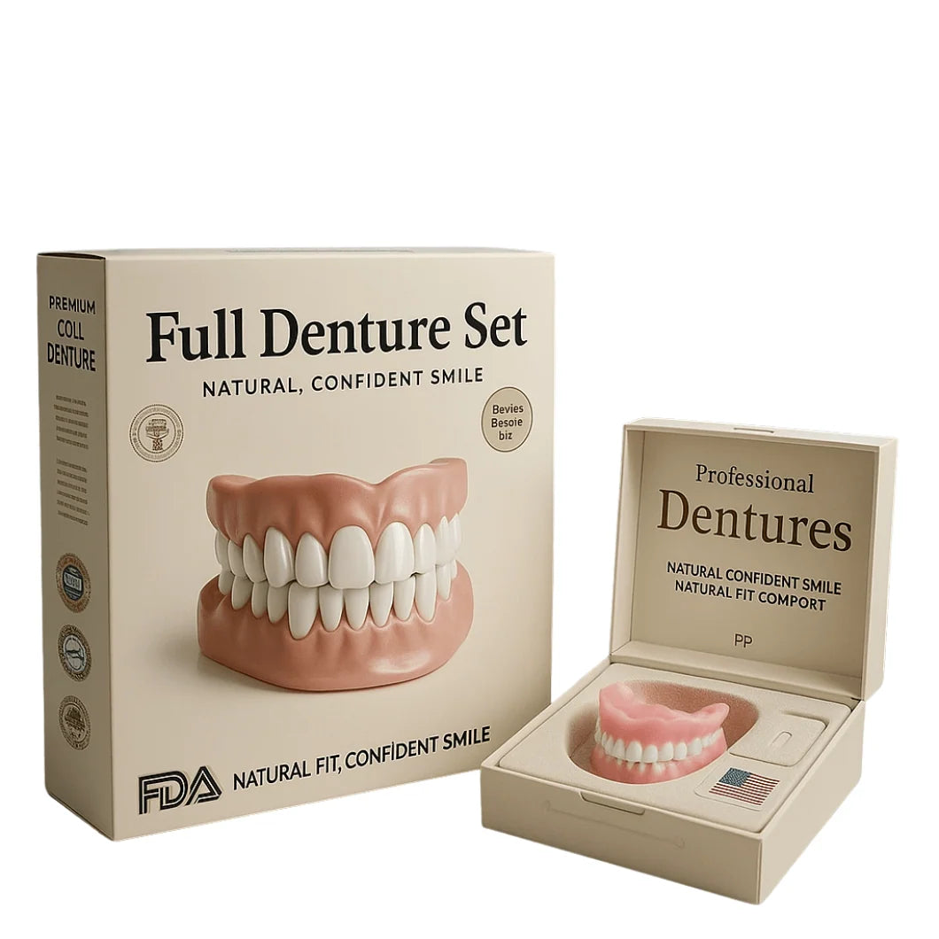 Denture Set Heat-Moldable Upper & Lower Reusable