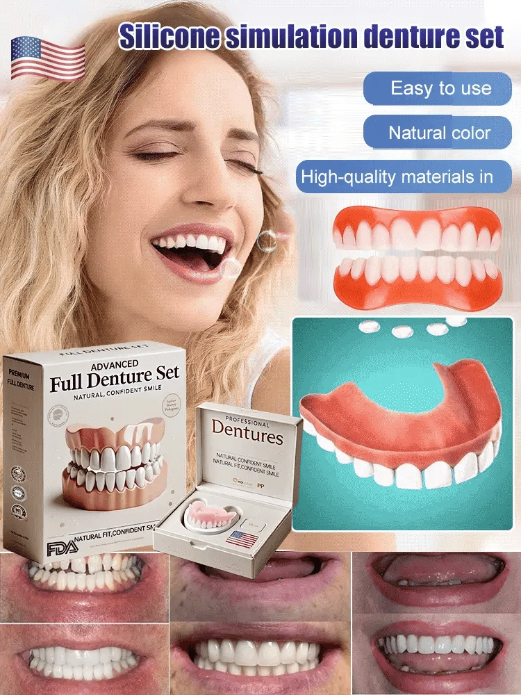 Denture Set Heat-Moldable Upper & Lower Reusable