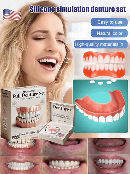 Denture Set Heat-Moldable Upper & Lower Reusable