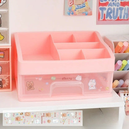 Desk Organizer ABS Multi-Compartment Tiered Design