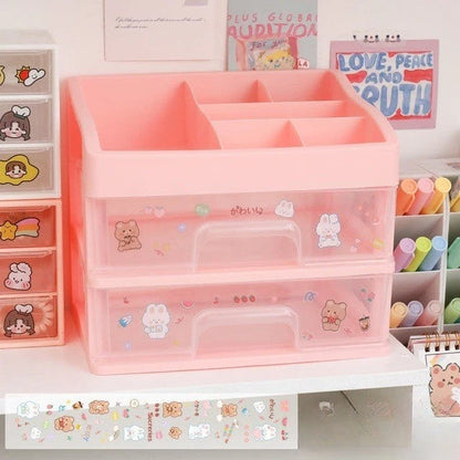 Desk Organizer ABS Multi-Compartment Tiered Design