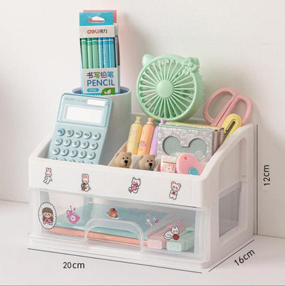 Desk Organizer ABS Multi-Compartment Tiered Design