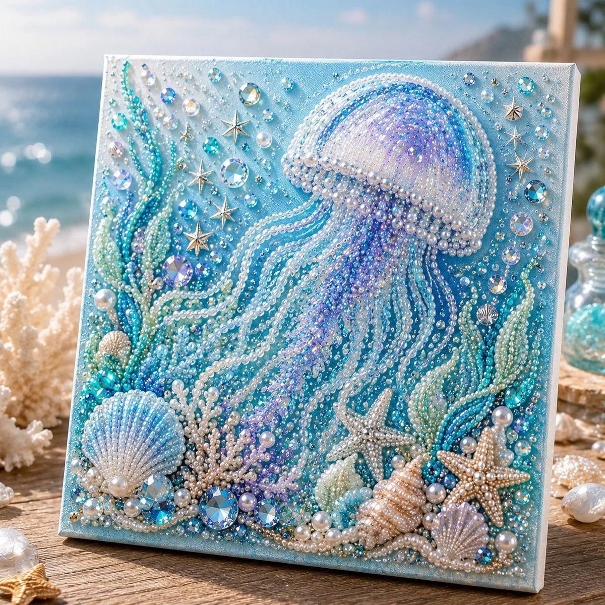 Diamond Painting Kit 3D Pearl Bead Ocean Animal
