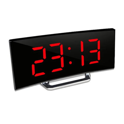 Digital Alarm Clock Curved Large LED Auto Dimming