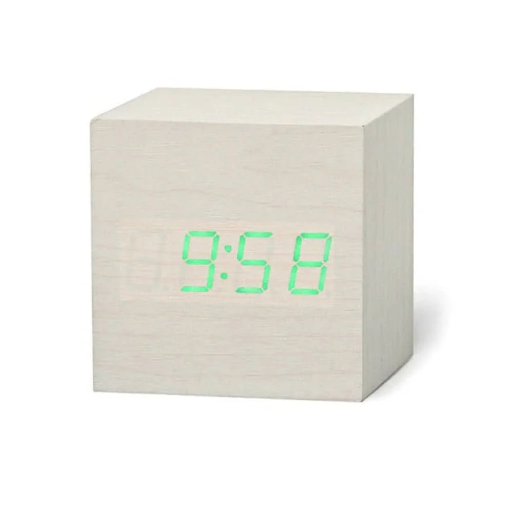 Digital Alarm Clock LED Display With Temperature & Auto Night Mode