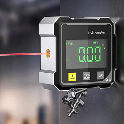Digital Angle Meter High-Precision Laser & Magnetic Base