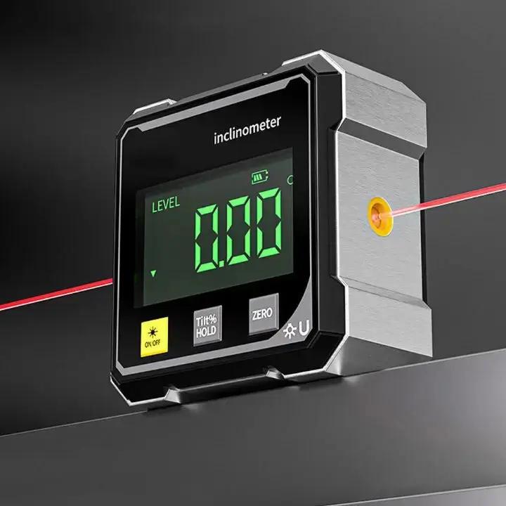 Digital Angle Meter High-Precision Laser & Magnetic Base