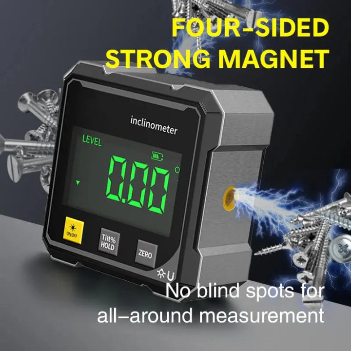Digital Angle Meter High-Precision Laser & Magnetic Base