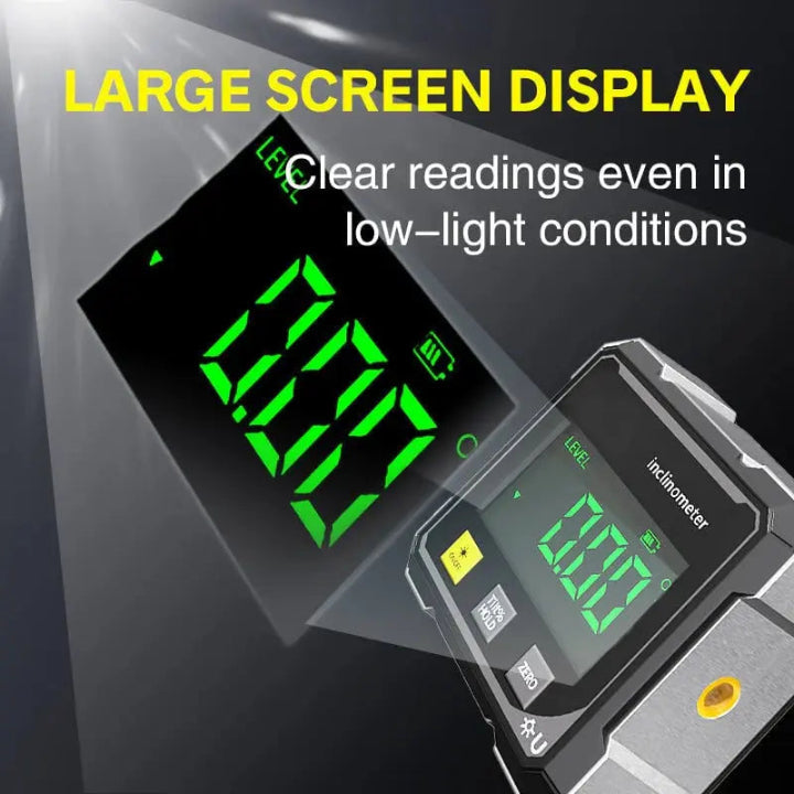 Digital Angle Meter High-Precision Laser & Magnetic Base