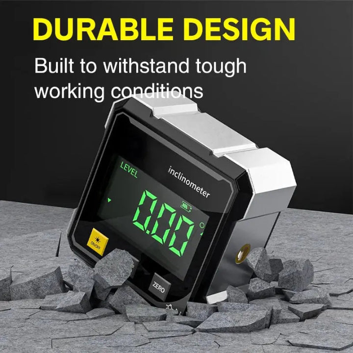 Digital Angle Meter High-Precision Laser & Magnetic Base
