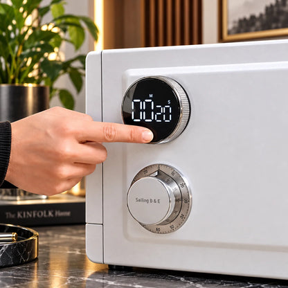 Digital Kitchen Timer Large Display Magnetic Back