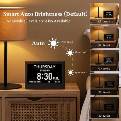 Digital Routine Clock Large Display 8 Activity Reminders