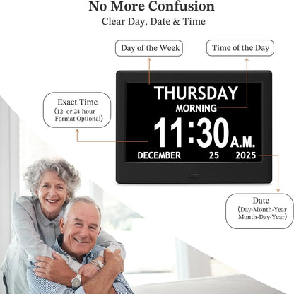Digital Routine Clock Large Display 8 Activity Reminders