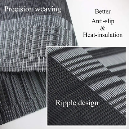 Dining Placemats Woven Vinyl Heat-Resistant & Waterproof