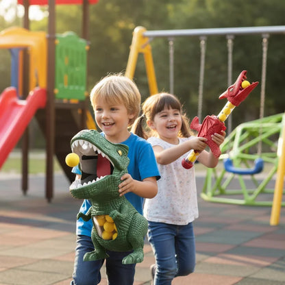 Dinosaur Shooting Game Soft Foam Ball Blaster Target Included