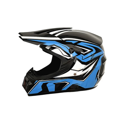 Dirt Bike Helmet Full Face Adjustable Visor Reinforced Chin Guard Ventilation