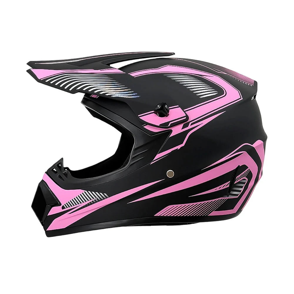 Dirt Bike Helmet Full Face Adjustable Visor Reinforced Chin Guard Ventilation