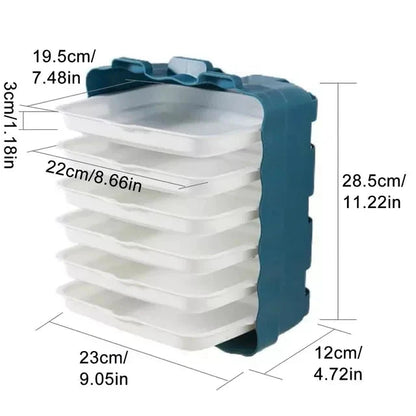 Dish Tray Organizer Six Trays Wall Or Table Mountable