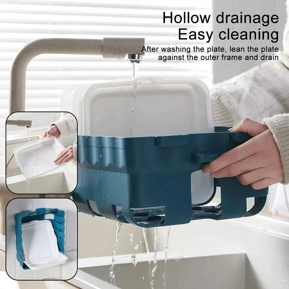 Dish Tray Organizer Six Trays Wall Or Table Mountable